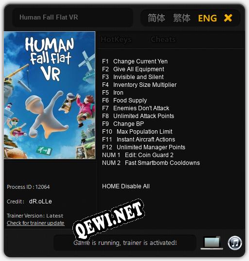 Human Fall Flat VR: Читы, Трейнер +14 [dR.oLLe]