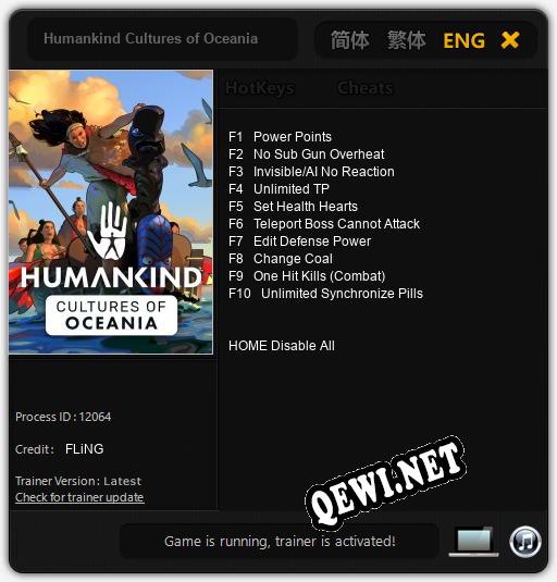 Трейнер для Humankind Cultures of Oceania [v1.0.5]