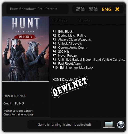 Hunt: Showdown Frau Perchta: Читы, Трейнер +10 [FLiNG]