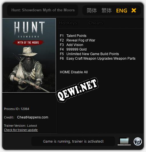 Hunt: Showdown Myth of the Moors: ТРЕЙНЕР И ЧИТЫ (V1.0.17)