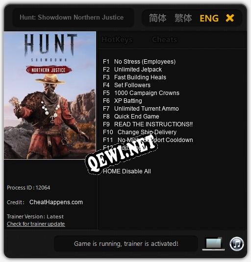 Hunt: Showdown Northern Justice: Читы, Трейнер +12 [CheatHappens.com]