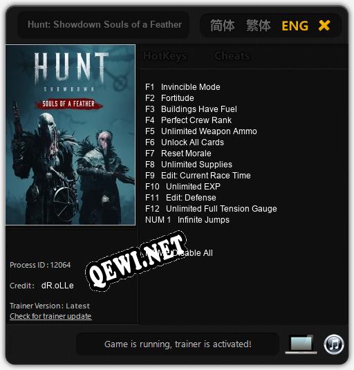 Hunt: Showdown Souls of a Feather: Читы, Трейнер +13 [dR.oLLe]