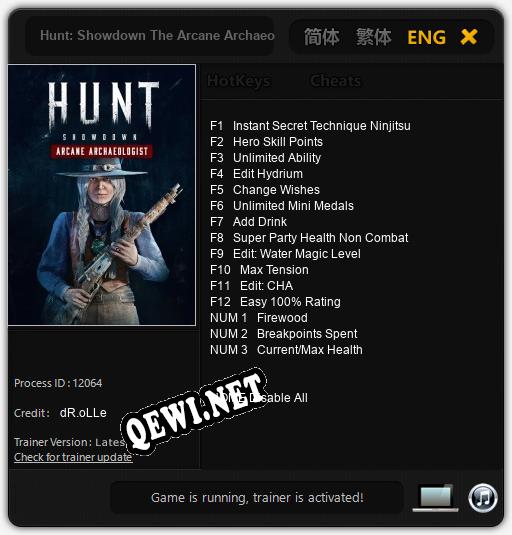 Hunt: Showdown The Arcane Archaeologist: Читы, Трейнер +15 [dR.oLLe]