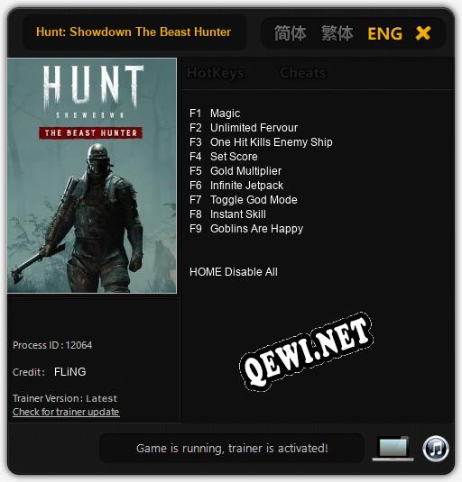 Hunt: Showdown The Beast Hunter: Трейнер +9 [v1.4]