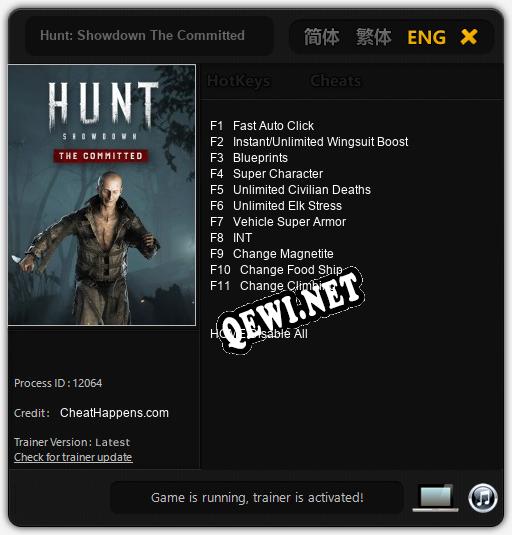 Hunt: Showdown The Committed: ТРЕЙНЕР И ЧИТЫ (V1.0.28)