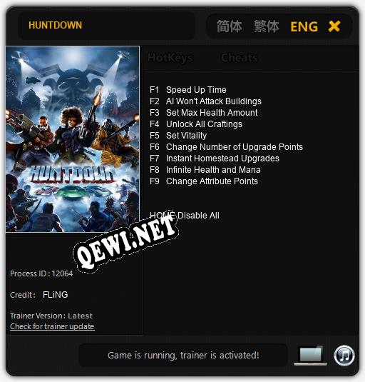 HUNTDOWN: ТРЕЙНЕР И ЧИТЫ (V1.0.63)