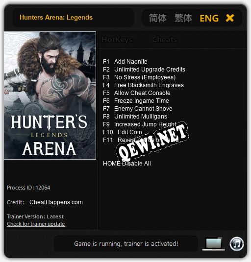 Hunters Arena: Legends: Трейнер +11 [v1.2]