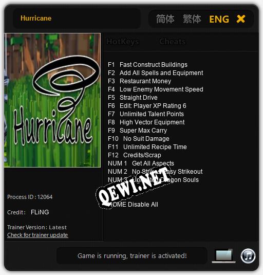 Hurricane: Трейнер +15 [v1.5]