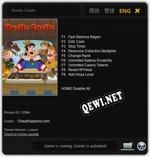Hustle Castle: Трейнер +9 [v1.9]