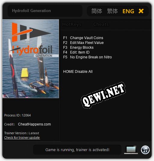Hydrofoil Generation: Читы, Трейнер +5 [CheatHappens.com]