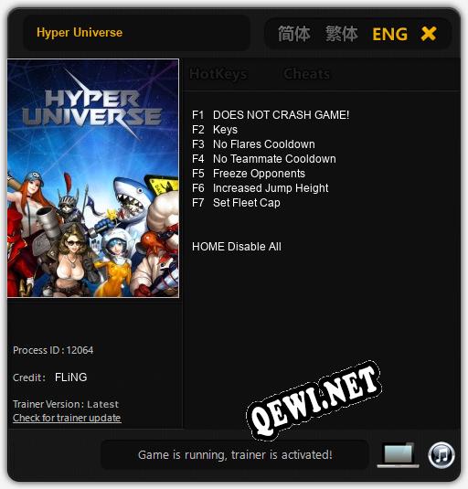 Hyper Universe: ТРЕЙНЕР И ЧИТЫ (V1.0.81)