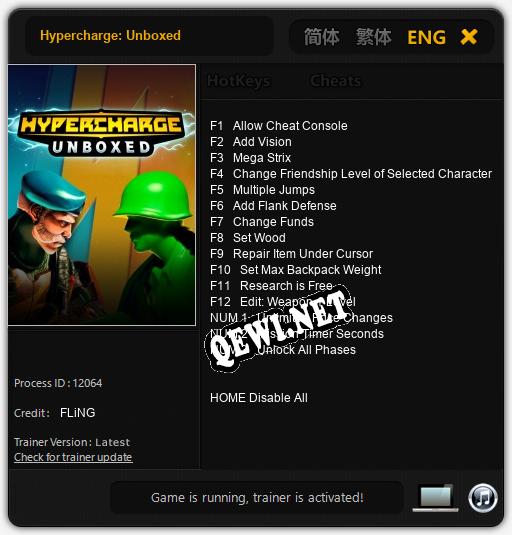 Hypercharge: Unboxed: Читы, Трейнер +15 [FLiNG]