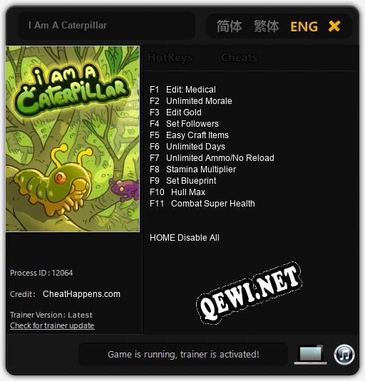 I Am A Caterpillar: Читы, Трейнер +11 [CheatHappens.com]