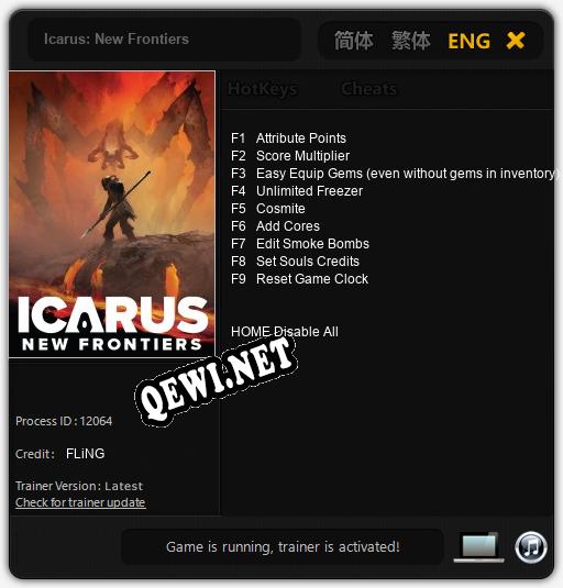 Icarus: New Frontiers: Трейнер +9 [v1.5]