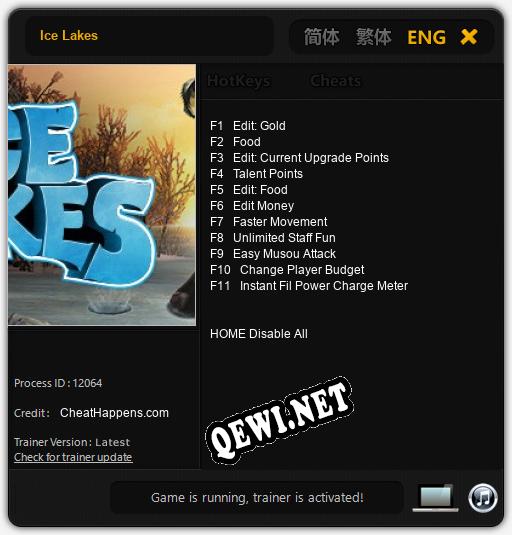 Ice Lakes: Трейнер +11 [v1.1]