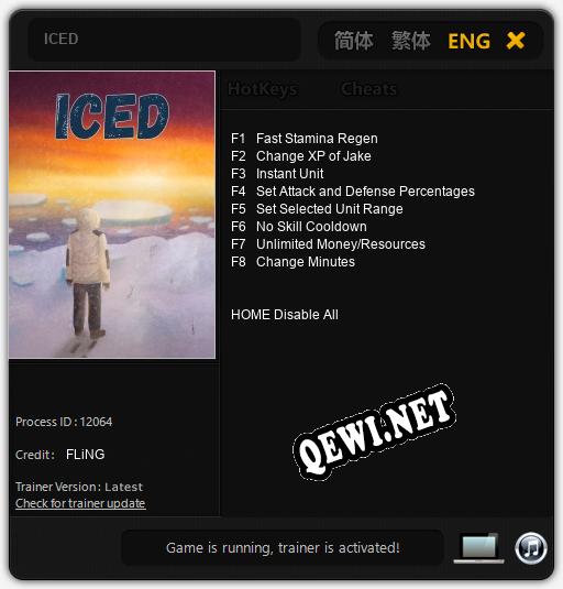 ICED: ТРЕЙНЕР И ЧИТЫ (V1.0.20)