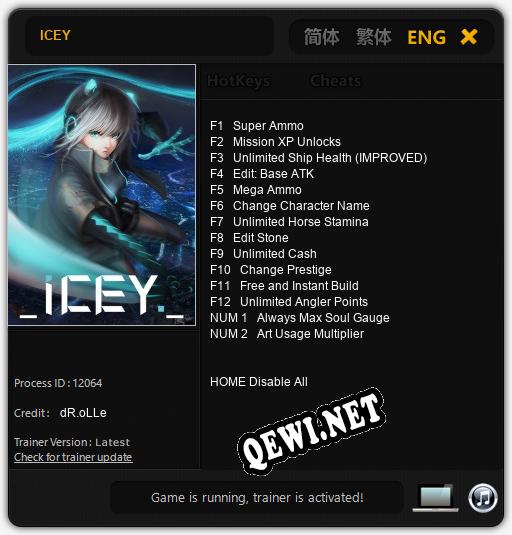 ICEY: Читы, Трейнер +14 [dR.oLLe]
