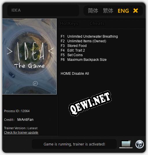 IDEA: Трейнер +6 [v1.1]