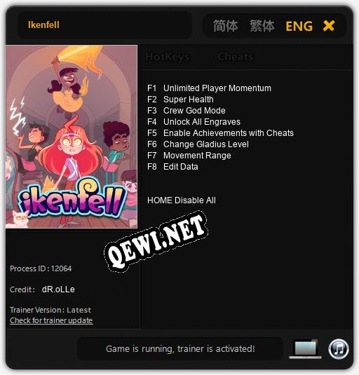 Ikenfell: Читы, Трейнер +8 [dR.oLLe]