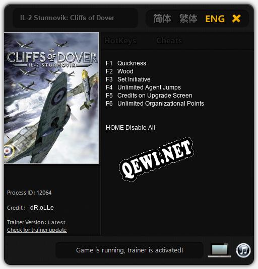 IL-2 Sturmovik: Cliffs of Dover: Трейнер +6 [v1.7]