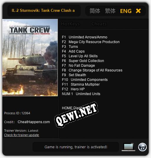 Трейнер для IL-2 Sturmovik: Tank Crew Clash at Prokhorovka [v1.0.1]