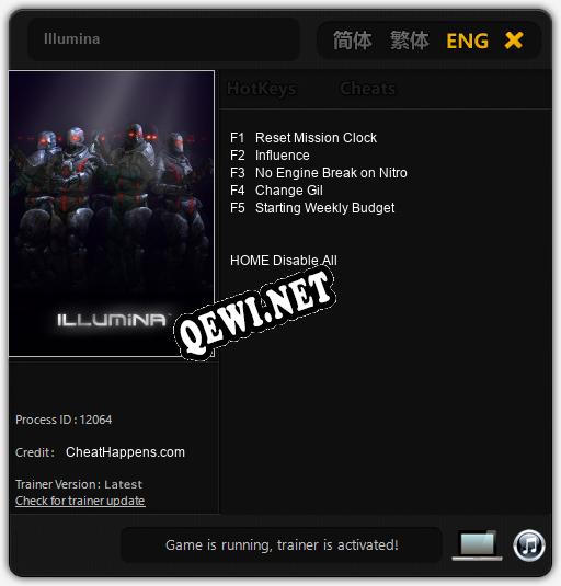 Illumina: Читы, Трейнер +5 [CheatHappens.com]