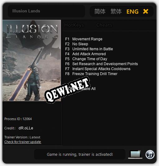 Трейнер для Illusion Lands [v1.0.9]
