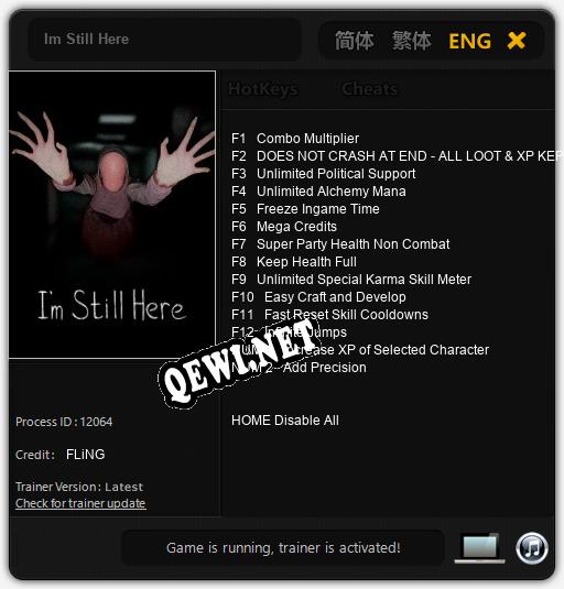 Im Still Here: ТРЕЙНЕР И ЧИТЫ (V1.0.94)