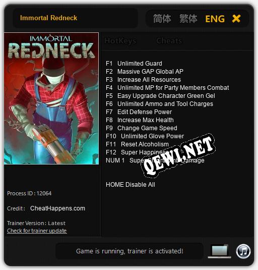 Immortal Redneck: ТРЕЙНЕР И ЧИТЫ (V1.0.94)