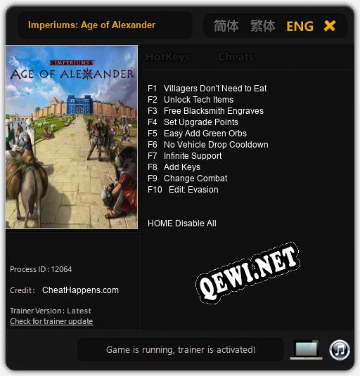 Imperiums: Age of Alexander: Трейнер +10 [v1.7]