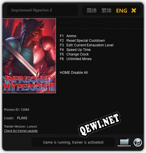 Imprisoned Hyperion 2: Читы, Трейнер +6 [FLiNG]