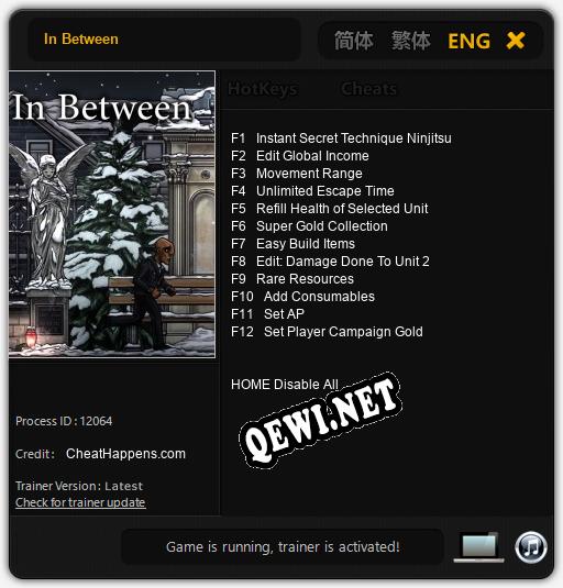 In Between: ТРЕЙНЕР И ЧИТЫ (V1.0.66)