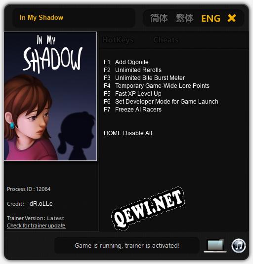 In My Shadow: Трейнер +7 [v1.2]