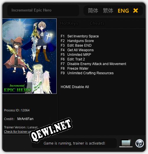 Incremental Epic Hero: ТРЕЙНЕР И ЧИТЫ (V1.0.40)