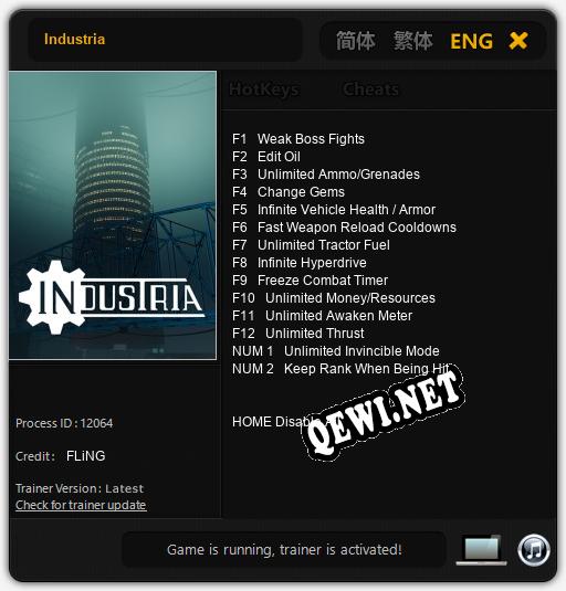 Industria: ТРЕЙНЕР И ЧИТЫ (V1.0.82)