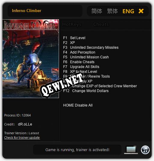 Inferno Climber: Читы, Трейнер +12 [dR.oLLe]