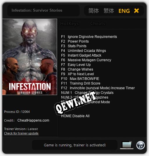Infestation: Survivor Stories: Читы, Трейнер +15 [CheatHappens.com]