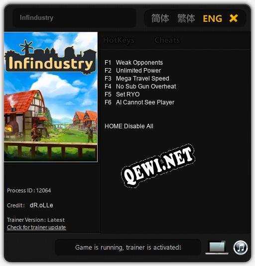 Infindustry: ТРЕЙНЕР И ЧИТЫ (V1.0.99)