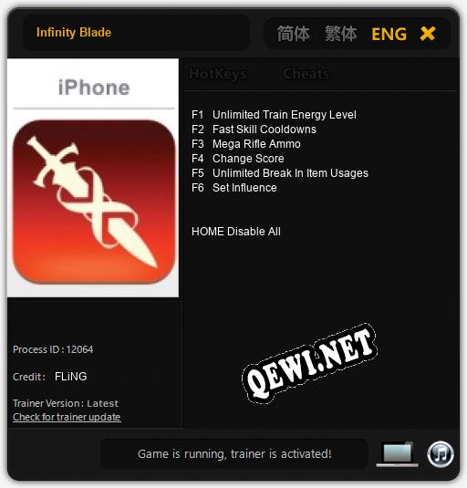 Infinity Blade: Трейнер +6 [v1.4]
