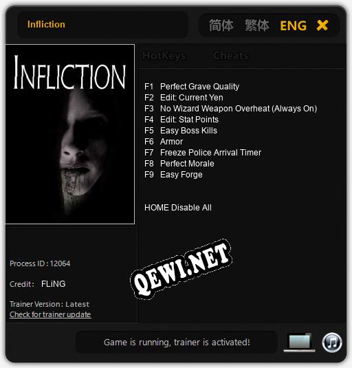 Infliction: Трейнер +9 [v1.6]