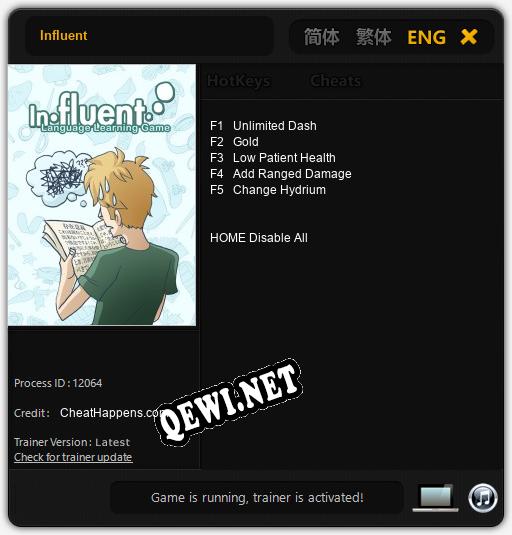 Influent: Трейнер +5 [v1.8]