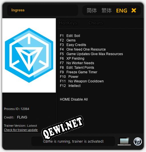 Ingress: Читы, Трейнер +12 [FLiNG]