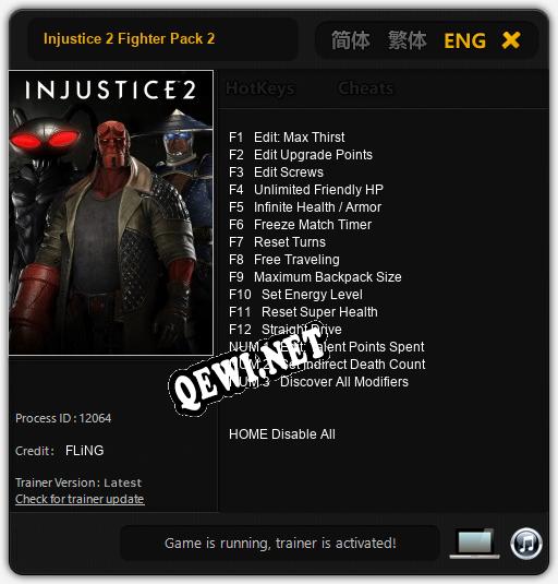 Injustice 2 Fighter Pack 2: Трейнер +15 [v1.7]