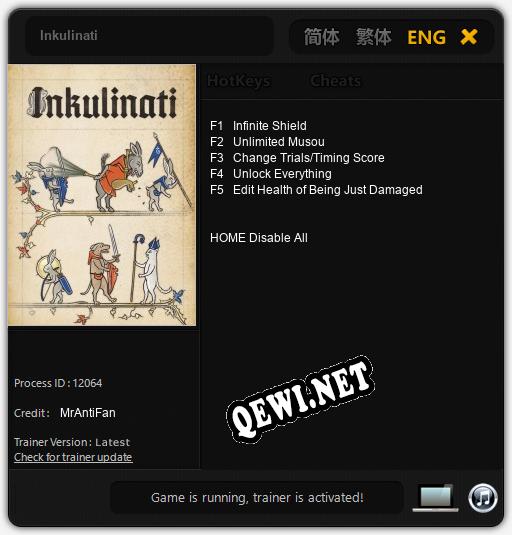 Inkulinati: ТРЕЙНЕР И ЧИТЫ (V1.0.82)