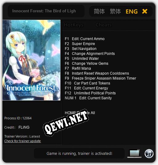 Innocent Forest: The Bird of Light: Читы, Трейнер +13 [FLiNG]