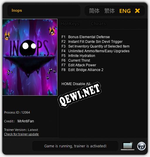 Трейнер для Inops [v1.0.5]