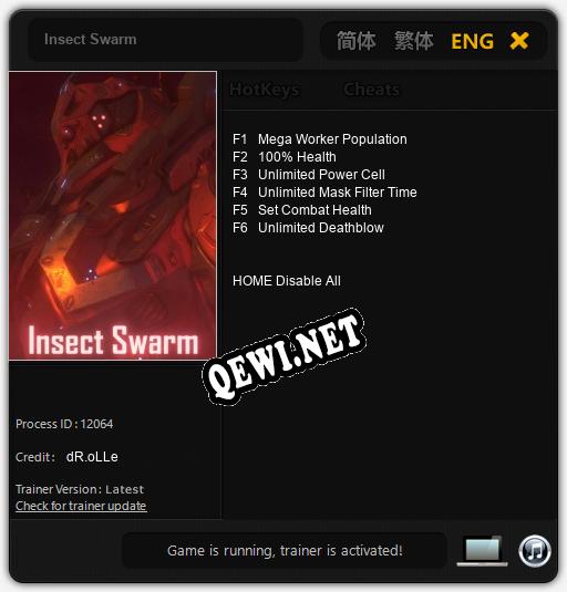 Insect Swarm: Трейнер +6 [v1.4]