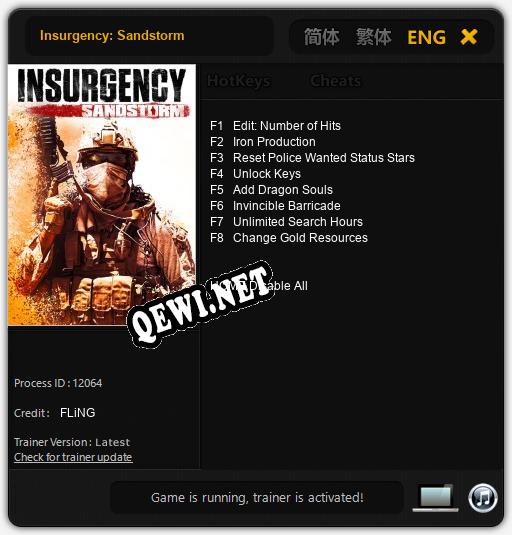 Трейнер для Insurgency: Sandstorm [v1.0.9]