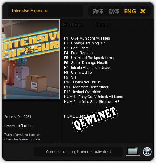 Трейнер для Intensive Exposure [v1.0.4]