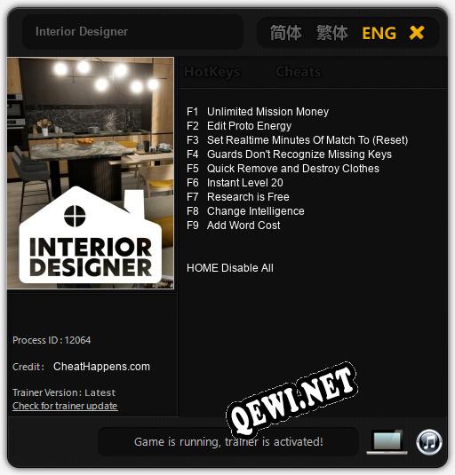 Interior Designer: Трейнер +9 [v1.4]